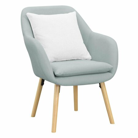 CONVENIENCE CONCEPTS Take A Seat Charlotte Accent Chair, Sea Foam Blue HI2826650